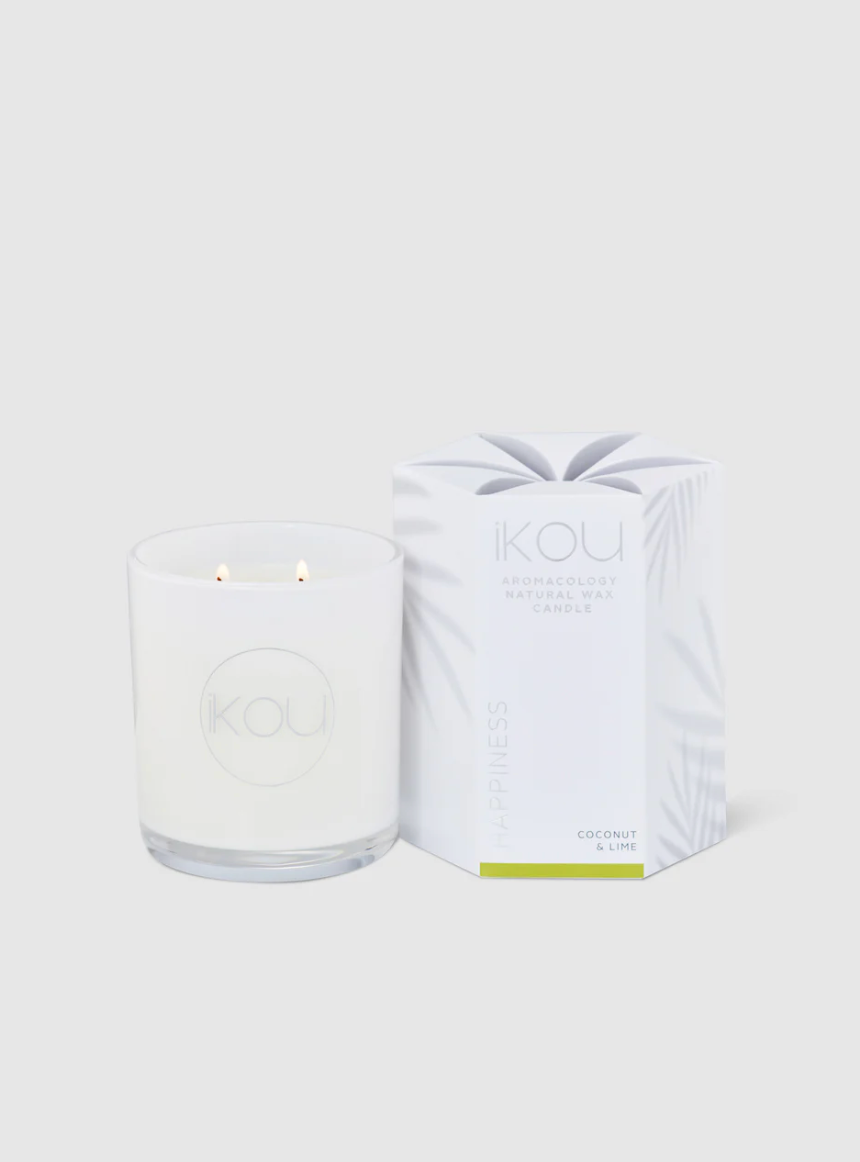 Eco-Luxury Candle Glass Happiness