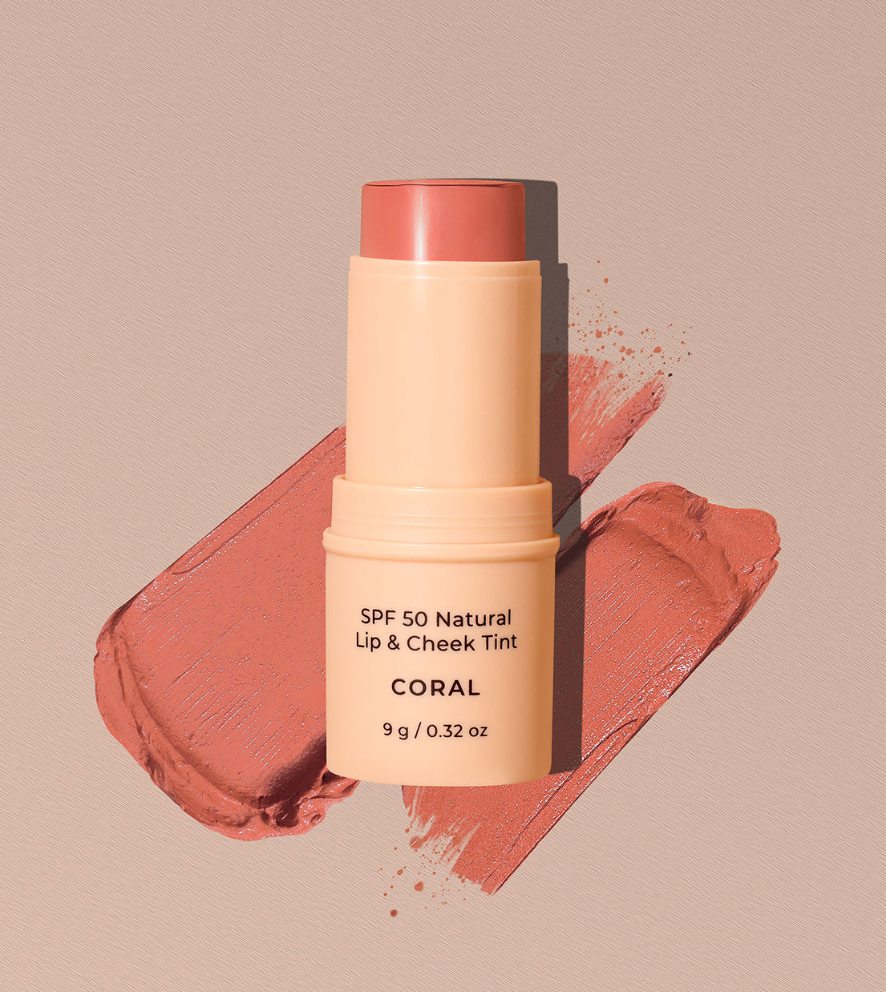 SPF 50 Natural Lip & Cheek Tint CORAL