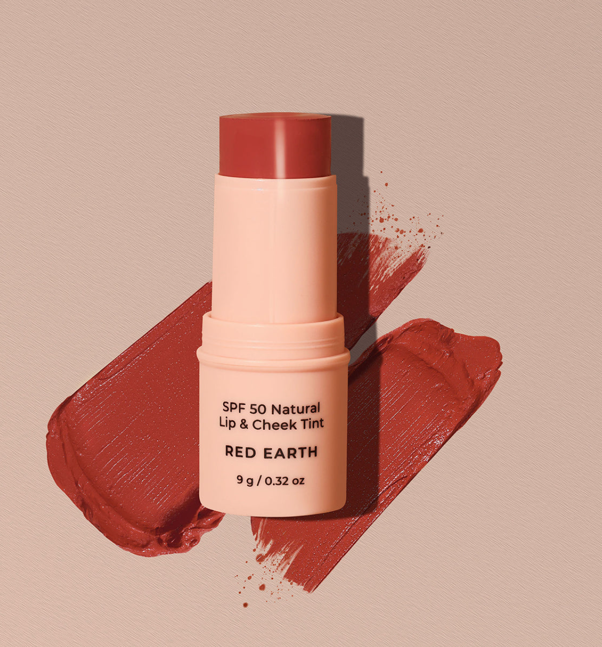SPF 50 Natural Lip & Cheek Tint RED EARTH